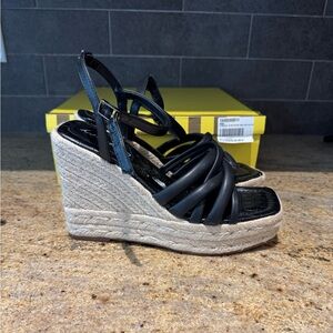 Circus by Sam Edelman Black Irene Wedge Sandals